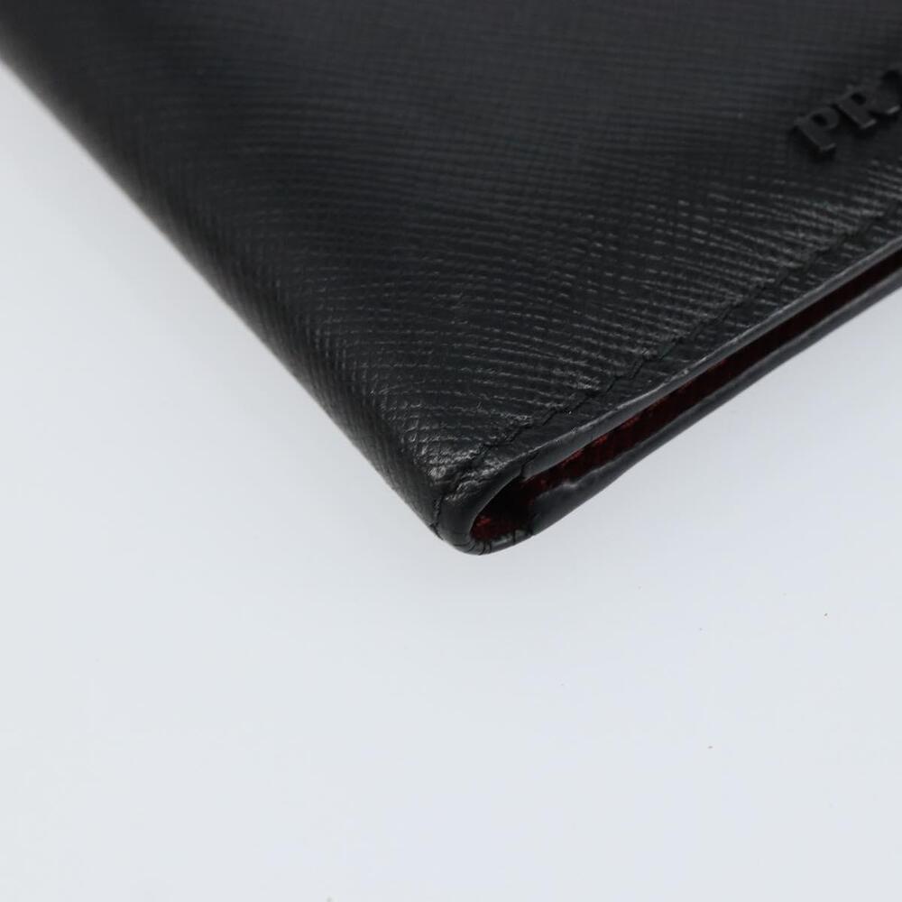 PRADA Card Case Safiano leather Black Auth bs30916 - Picture 14 of 16